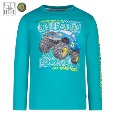 Детска блуза с принт на Monster Truck