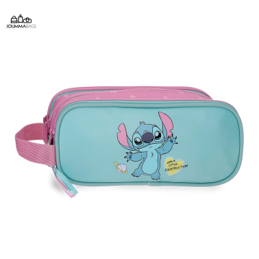 Детски несесер с три отделения Stitch Little Destruction, 22х10х9 см