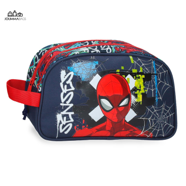 Детски несесер Marvel Spider-Man с лента за прикрепяне към куфар, 26х16х12 см
